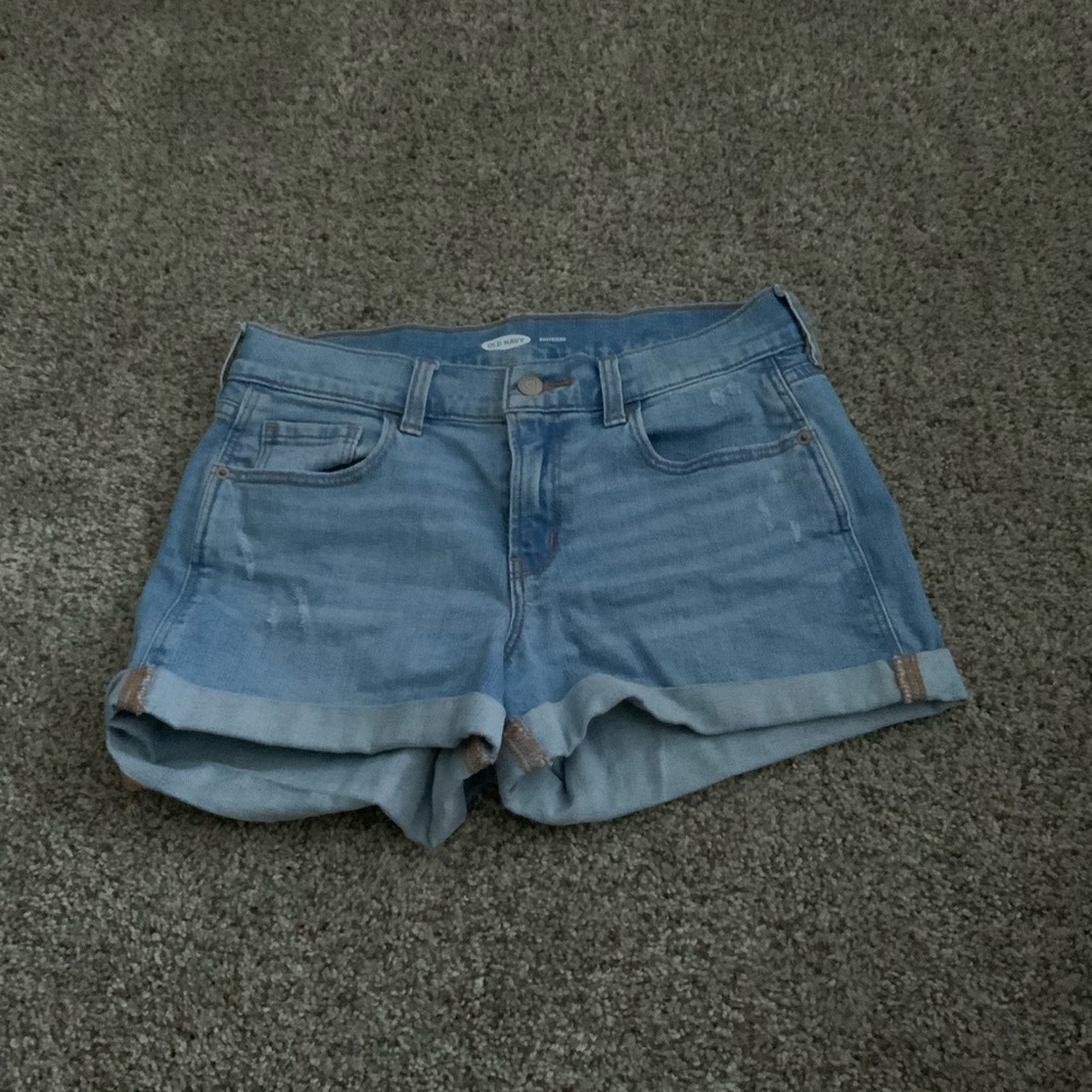 Old Navy Light Wash Boyfriend Denim Shorts
